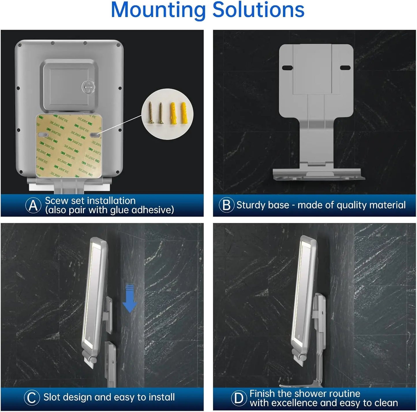 Shower Mirror Fogless for Shaving