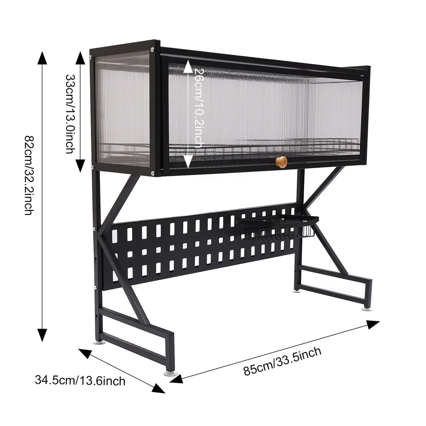 2 Tier Dish Drying Rack Strainer
