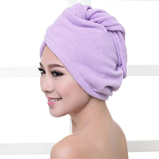 Microfibre After Shower Hair Drying Wrap Lady's Towel Quick Dry  Hat