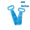 blue bath towel