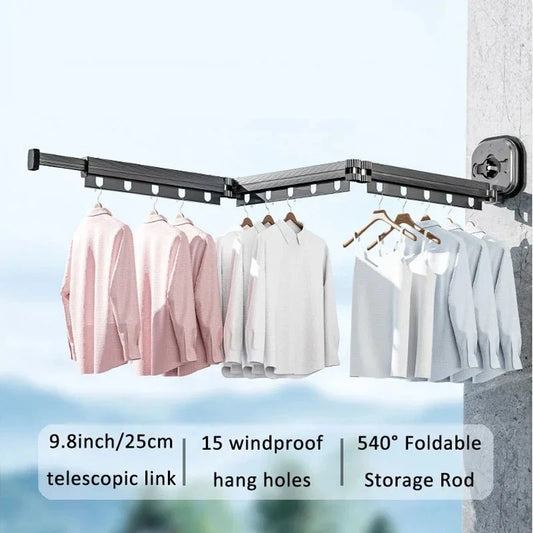 No Punching Wall Mounted Clothes Hanger