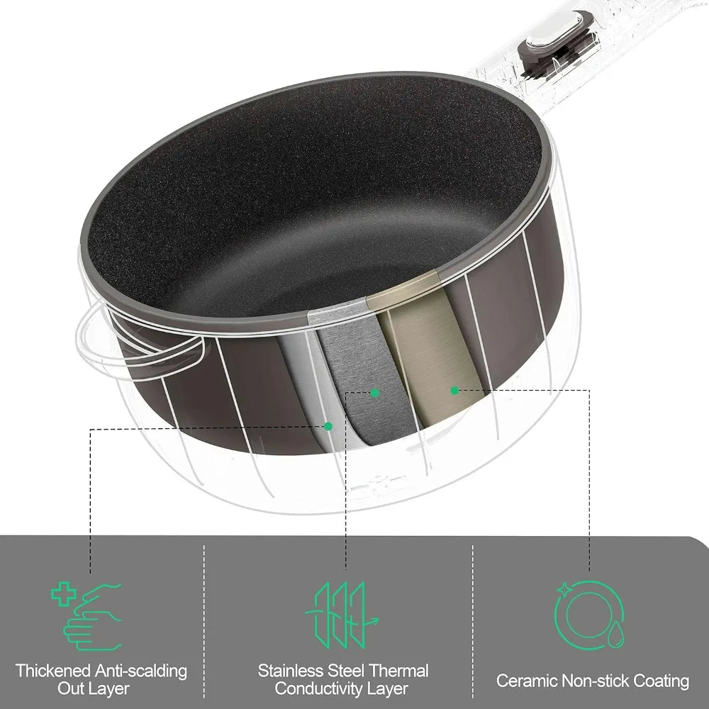 Electric Frying Pan with Steamer